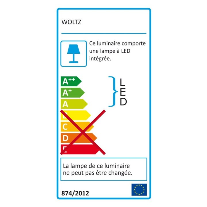 Spot Extérieur Orientable à Fixer LED 12W Blanc WOLTZ