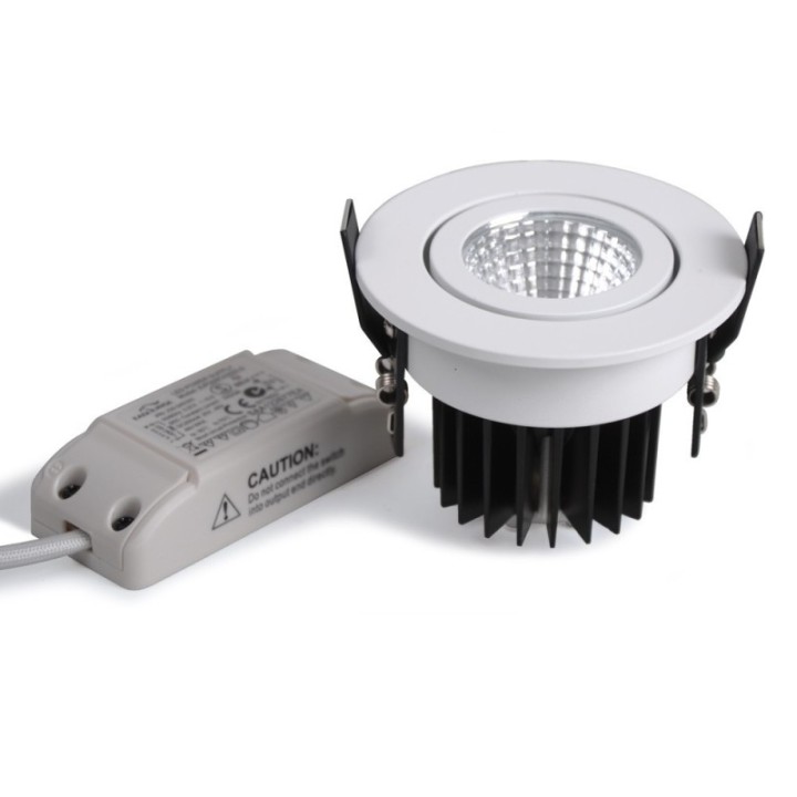 Spot encastrable orientable LED COB 9W blanc WOLTZ