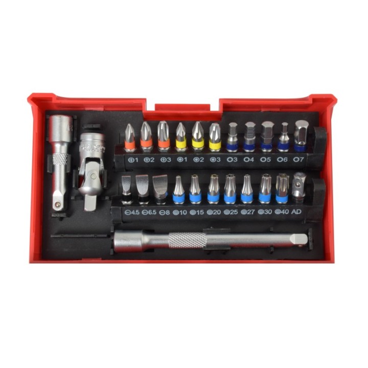 Coffret de douilles et embouts 39 pièces