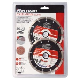 Jeu de 2 disques 150mm