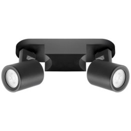 spot double noir 8w gu10 sans ampoule