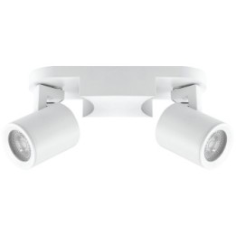 spot double blanc 8w gu10 sans ampoule