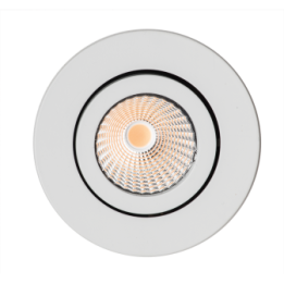 Spot à encastrer LED COB 9W orientable blanc