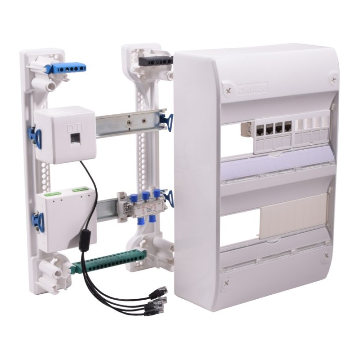 Coffret de communication grade 2 TV et fibre optique