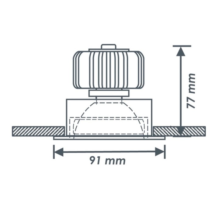 Spot encastré orientable rond à LED 5 W