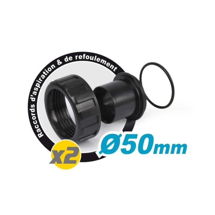 Pompe Filtration Piscine hors sol et enterrée 1100W - 22m³/h Auto amorçante KORMAN