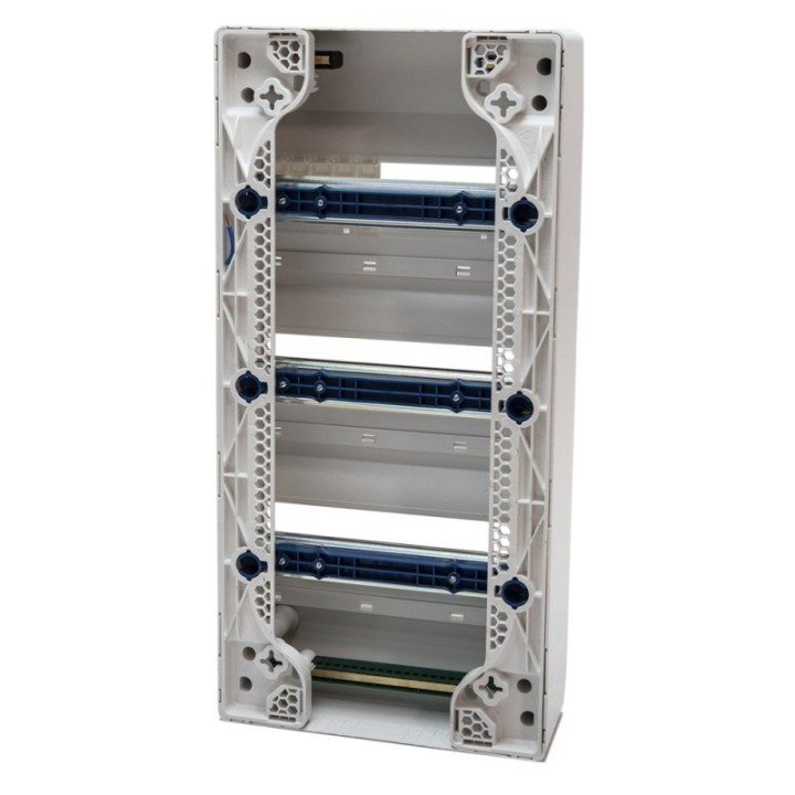 Tableau électrique vide 3 rangées - 39 modules à rail amovible NF NALTO