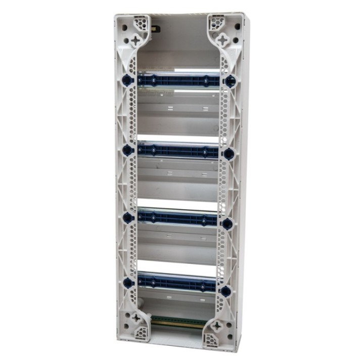 Tableau électrique vide 4 rangées - 52 modules à rail amovible NF NALTO
