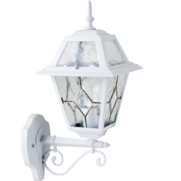 Applique Montante Extérieure 100W E27 Fonte Blanche