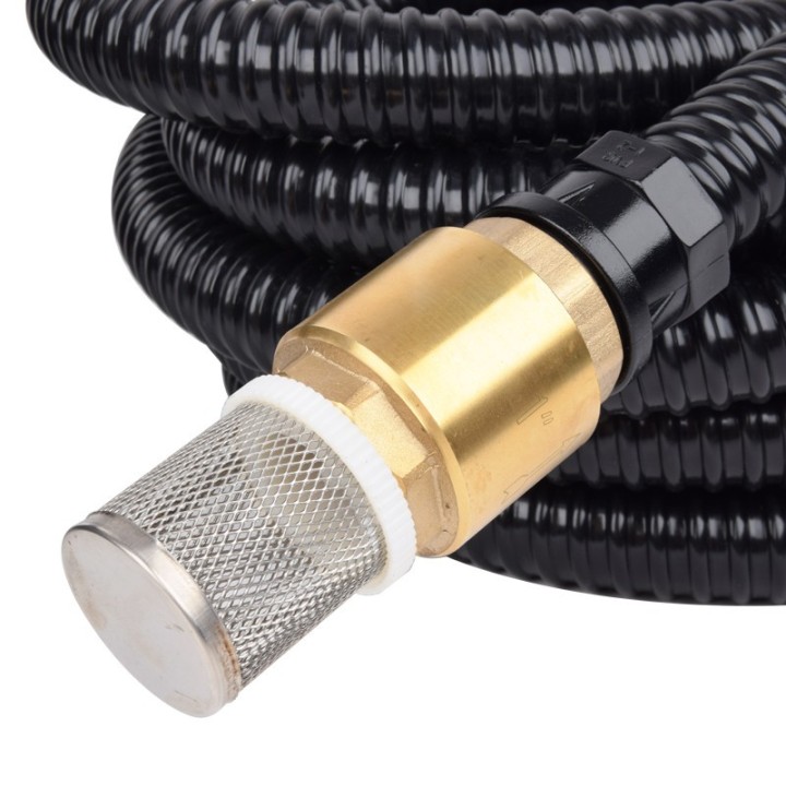 Pompe de surface 800W + Kit d'aspiration 7m Ø25mm crépine laiton STEINER
