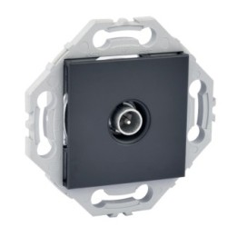 Prise TV Murale Simple Type F Anthracite NOANE