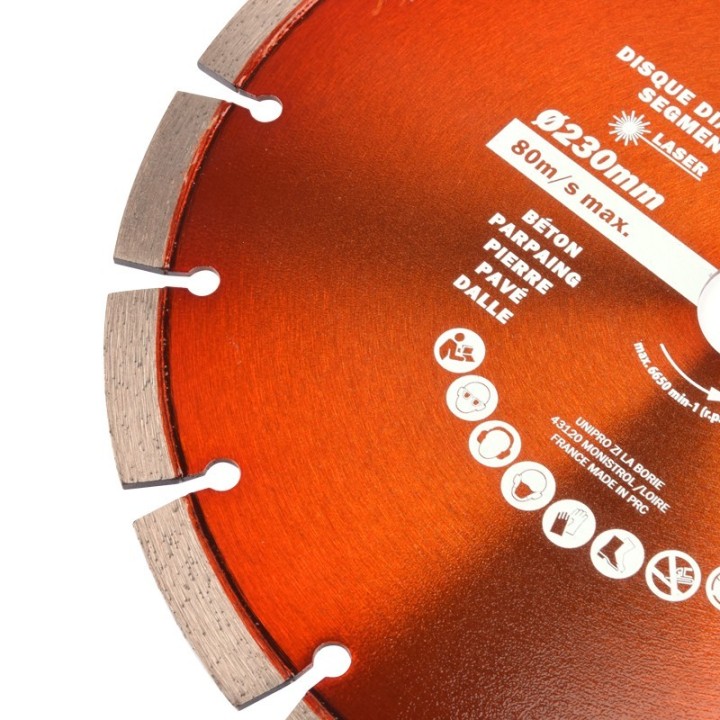 Disque Diamant Segment Laser 125 x 22.23 mm FEROCE