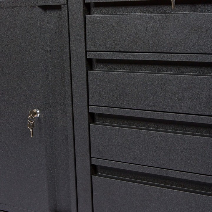 Servante d'Atelier 4 Tiroirs + 1 Armoire 1 porte sur roues Hauteur 81cm FEROCE