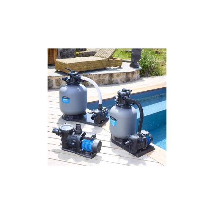 Pompe Filtration Piscine Hors Sol et Enterrée 550W 14m³/h Auto Amorçante STEINER