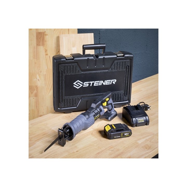 Pack sans fil 18V Scie Sabre + 1 Batterie + 1 Chargeur STEINER