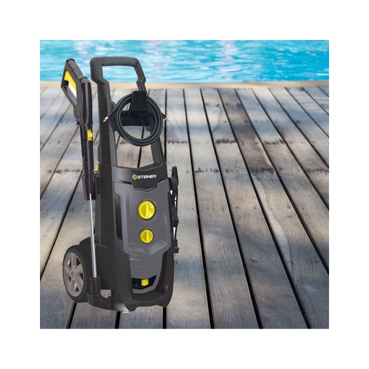 Nettoyeur haute pression électrique 2000W 160 Bar + lance turbo + lance à jet réglable STEINER