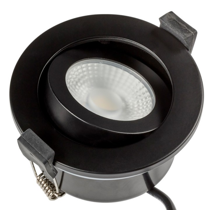 Spot à encastrer Orientable Variable IP65 CCT RT2012 6W LED Noir WOLTZ