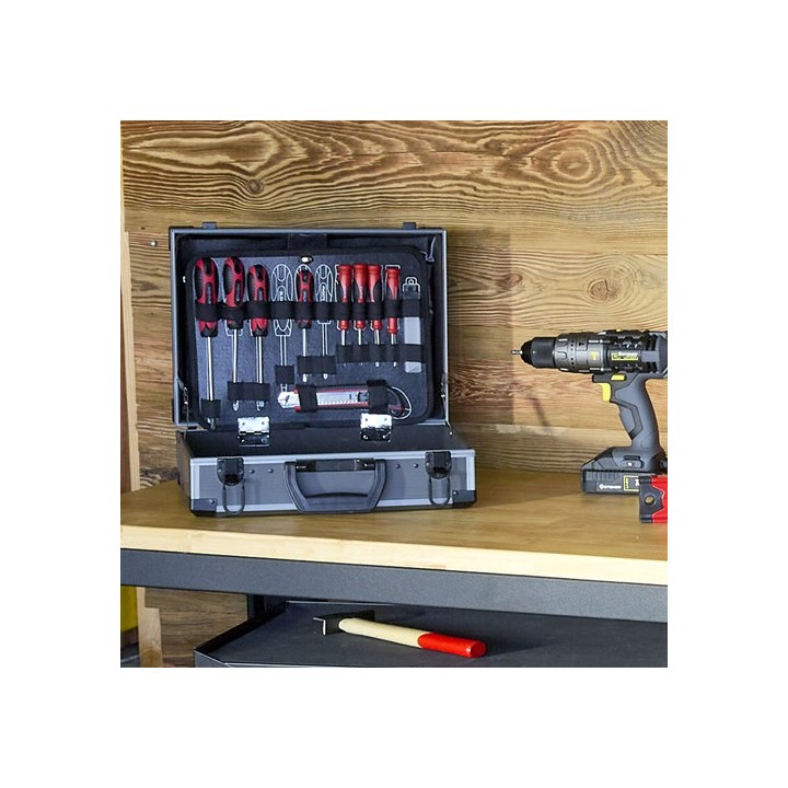 Mallette à outils alu 110 pièces
