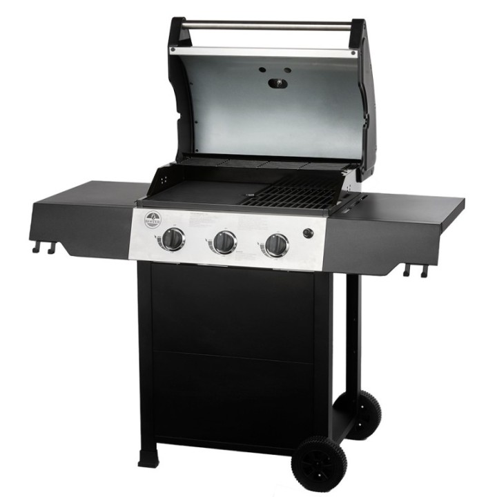 Barbecue Gaz ROSTER 3 Brûleurs Plancha Intégrale