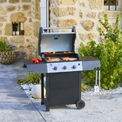 Barbecue Gaz ROSTER 3 Brûleurs Plancha Intégrale
