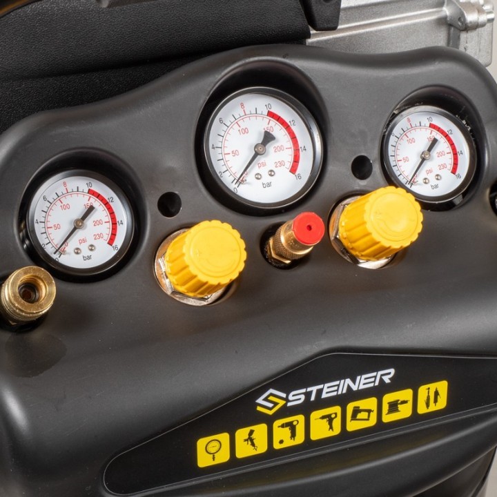 Compresseur vertical 75L 2.5CV STEINER