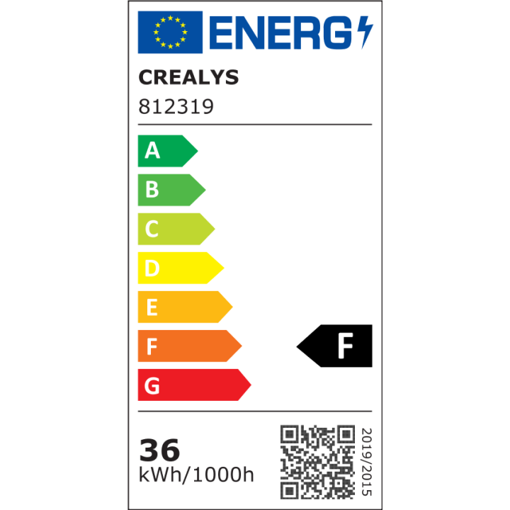 Dalle LED 36W Recouvrable 600x600mm CREALYS