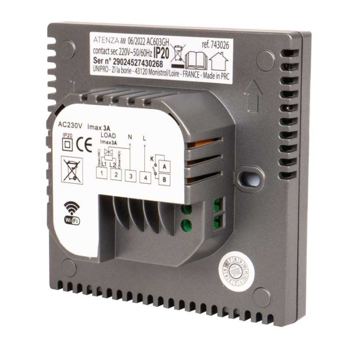 Thermostat Wifi Pour Chaudière Contact Sec ATENZA