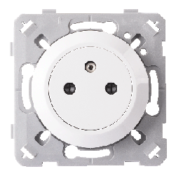 Prise 2P+T 16A Affleurante Blanc EPURE