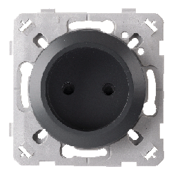 Prise 2 Poles Anthracite EPURE