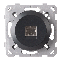 Prise Rj45 Cat6 Anthracite EPURE