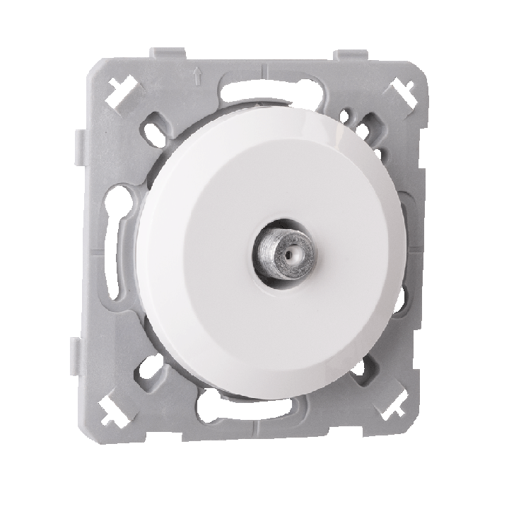 Prise Tv Type F Blanc EPURE