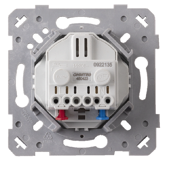 Prise 2 Poles Blanc EPURE