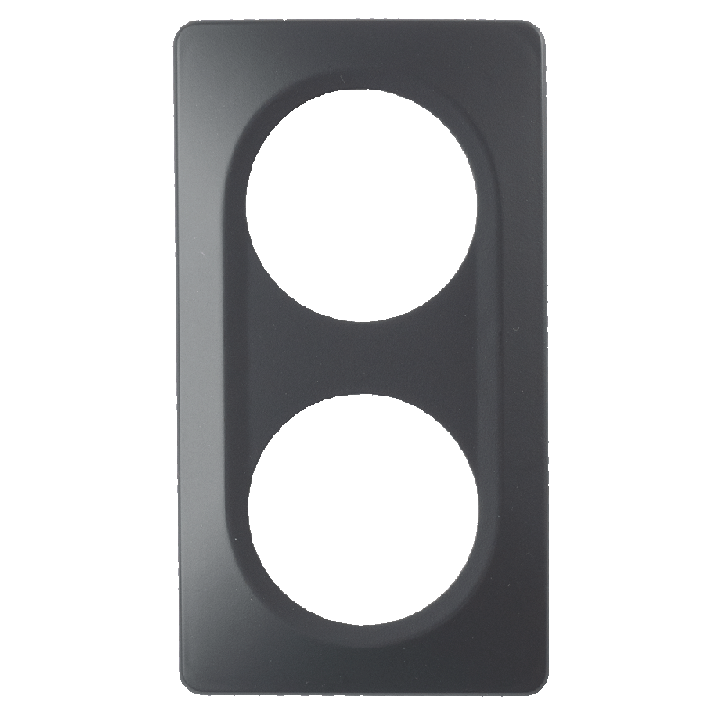 Plaque Double Anthracite Mat EPURE
