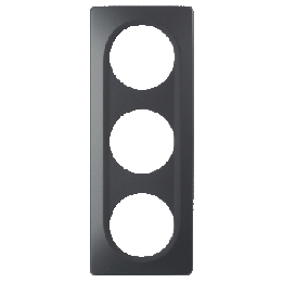 Plaque Triple Anthracite Mat EPURE