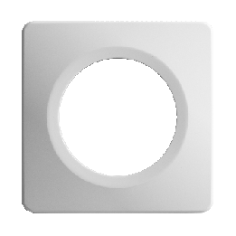 Plaque Simple Blanche Satin Et Brillant EPURE