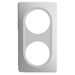 Plaque Double Blanche Satin Et Brillant EPURE