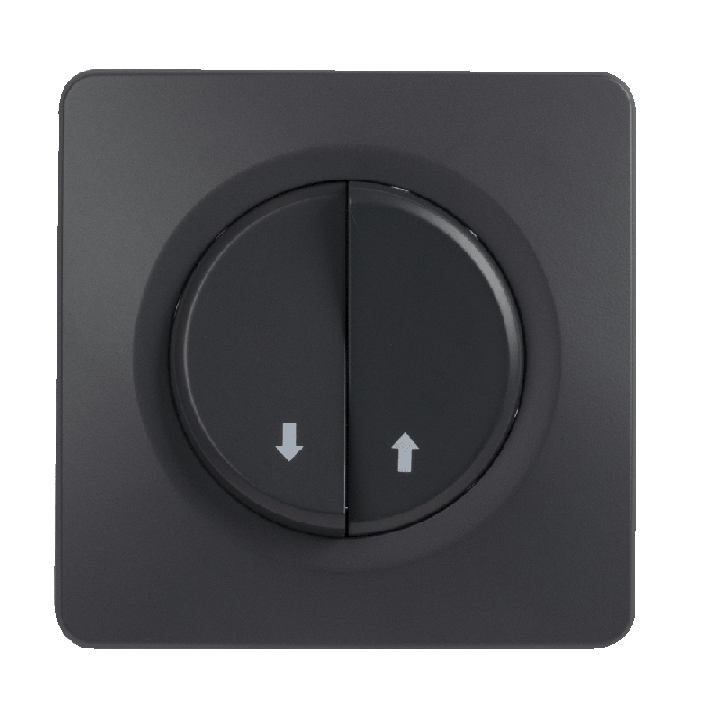 OHMTEC Epure Commande Volet Roulant Anthracite 