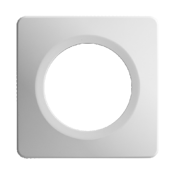 Plaque Simple Blanche Satin Et Brillant EPURE