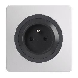 OHMTEC Epure Prise 2P+T Auto Gris Anthracite 