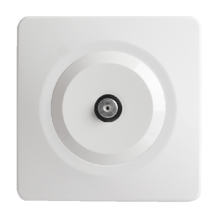 OHMTEC Epure Prise TV type F blanc complet