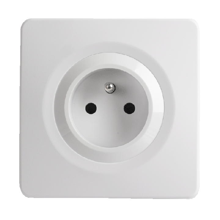 OHMTEC Epure Prise 2P+T auto blanc complet