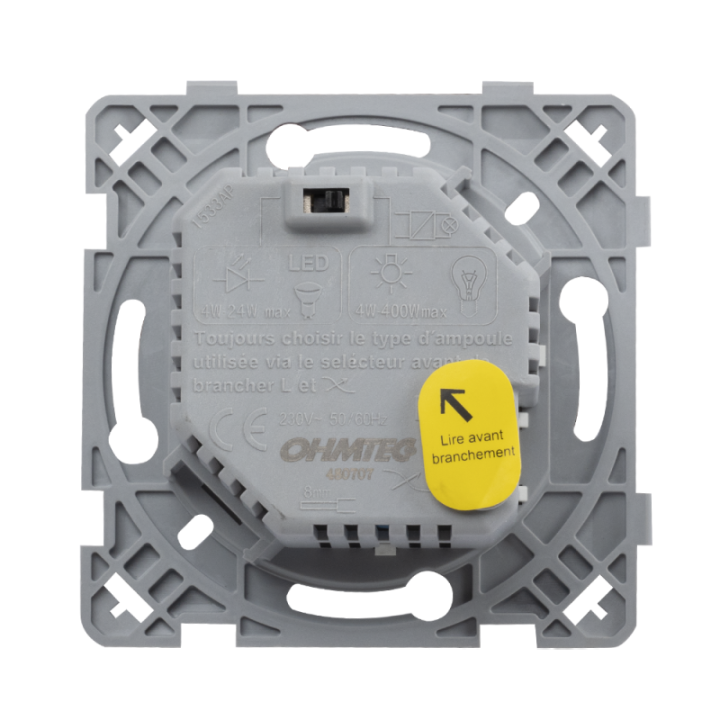 OHMTEC Epure Variateur Compatible Led Blanc 
