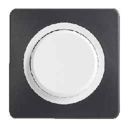 OHMTEC Epure Poussoir anthracite/blanc complet