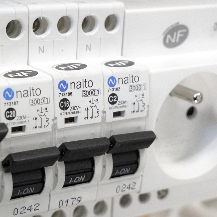 Disjoncteur à vis 10A - 1P+N - 3kA NF NALTO