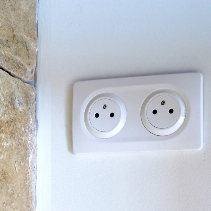 OHMTEC Epure Plaque Double Blanche 