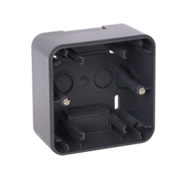 OHMTEC Epure Boitier Saillie 1 Poste Anthracite 