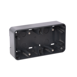 OHMTEC Epure Boitier Saillie 2 Postes Anthracite 