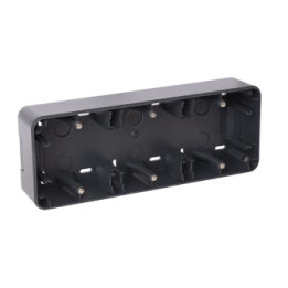 OHMTEC Epure Boitier Saillie 3 Postes Anthracite