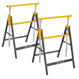 Lot de 2 Tréteaux télescopiques pliables 200Kgréglable Feroce