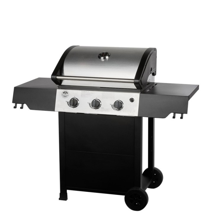 Barbecue Gaz ROSTER 3 Brûleurs Plancha Intégrale